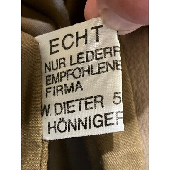 Echtes Womens Lambskin Leather Freiburg West Germany Bomber Jacket Medium SP GDD - Picture 10 of 12